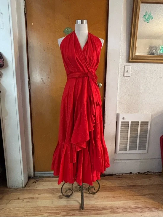 Aggie Grey red Wrap dress. Size 6 - Picture 1 of 8